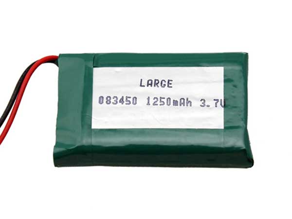PL083450 3.7V 1250mAh聚合物锂电池